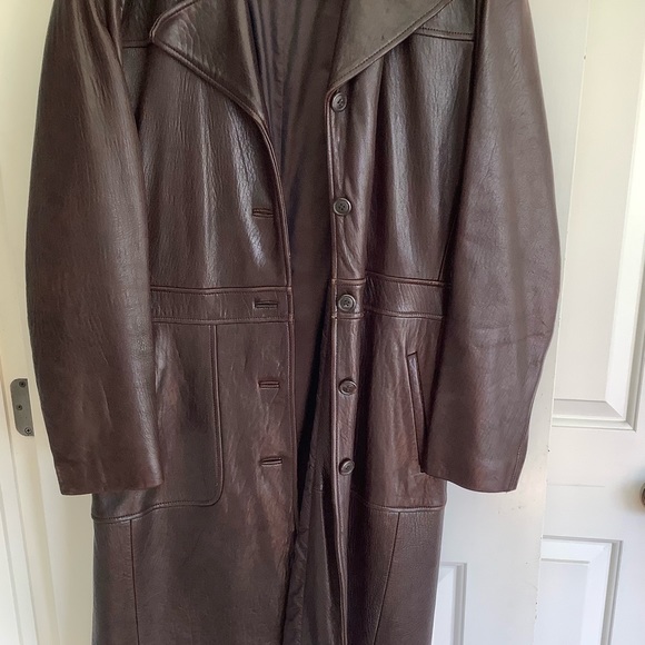 Reilly Olmes  Genuine Leather Brown Womens Coat L - Picture 3 of 14
